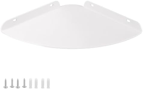 Durable Floating Corner Metal Shelf for Wall Storage