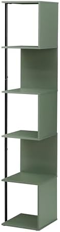 HOMES Inside Out Svenja 60 in Tall Corner Bookshelf