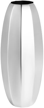 YcQuixoti Silver Prismatic Mirror Vase Stand 913 Inches Tall