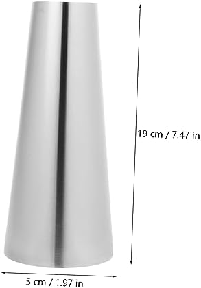 Toyvian Stainless Steel Dried Flower Vase for Home Decor