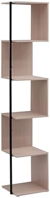 HOMES Inside Out Svenja 60 in Tall Corner Bookshelf 1