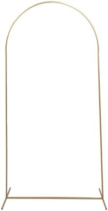 Efavormart 7ft Gold Metal Wedding Arch with Accessories