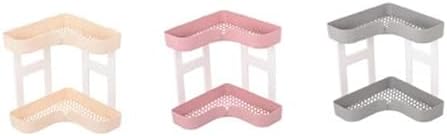 GLEAVI Corner Shelf Organizer 2-Tier Bathroom Storage Rack