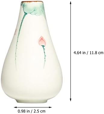 GANAZONO Unique Lotus Hand Painted Ceramic Flower Vase