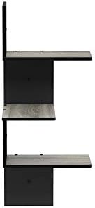 Furinno Rossi 3-Tier Rectangle Wall Shelves