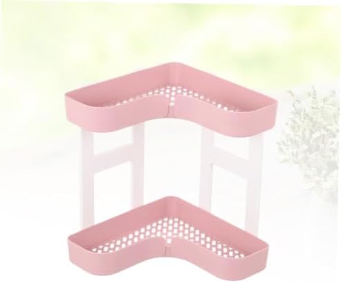 GLEAVI Corner Shelf Organizer 2-Tier Bathroom Storage Rack