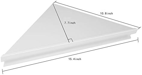 Evron Wall Mount Corner Shelf White 1 Pack