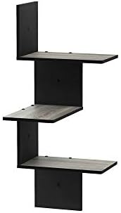 Furinno Rossi 3-Tier Rectangle Wall Shelves