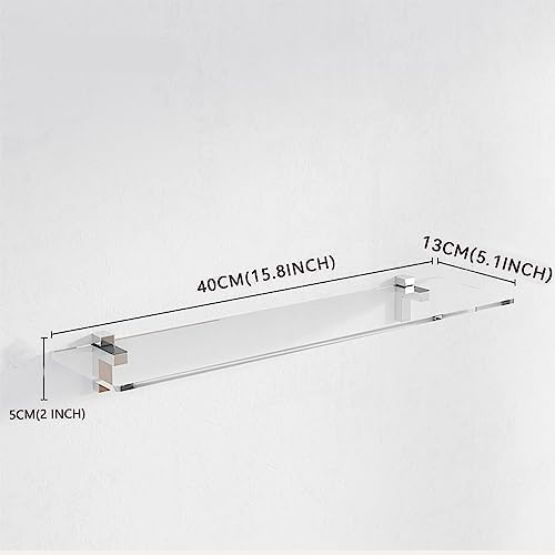 Clear Acrylic Floating Shelves Set of 4 157 Inch