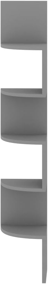 Floating Wall Corner Shelf - Gray Design