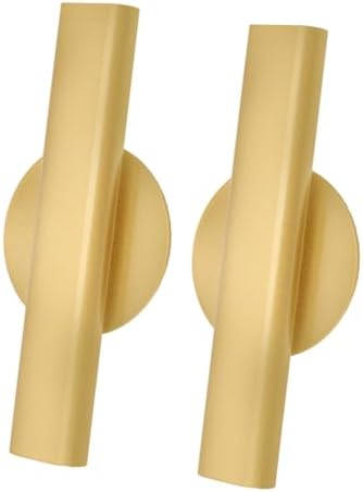 VOSAREA 2pcs Nordic Style Wall Mounted Metal Tube Vase Adhesive Holder