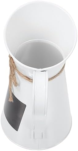 Rustic Metal Flower Bucket Farmhouse Style Plant Pot