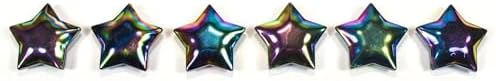 HQRP 28mm Rainbow Hematite Star Crystal Palm Stone - 1PC