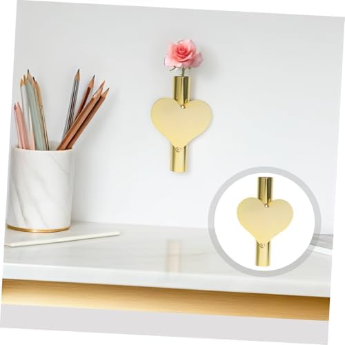 BESPORTBLE Heart-Shaped Wall Vase for Dried Flowers