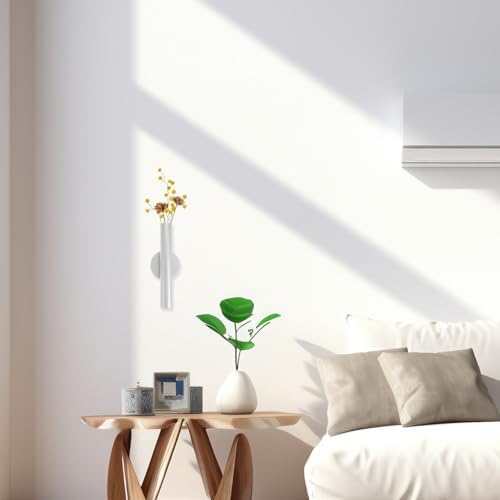 PRETYZOOM Wall Mounted Flower Vase Metal Holder for Decor