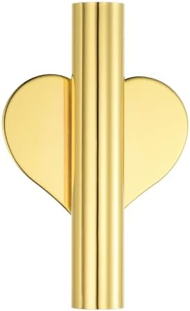PATIKIL Wall Flower Vase Tube Gold Tone