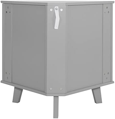 Scurrty 32 Inch Corner Shelf Stand - Grey