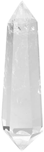 Rockcloud Rock Quartz Healing Crystal Double Terminated Point Figurine