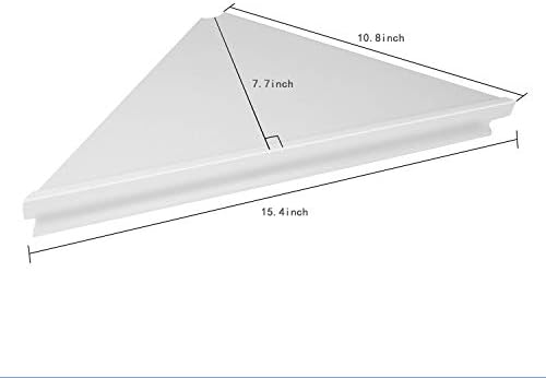 Evron Wall Mount Corner Shelf 2 Pack White