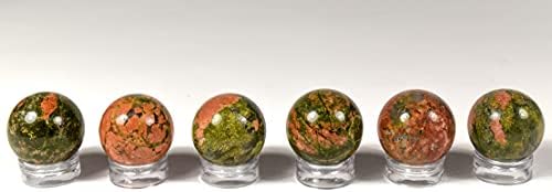 HQRP 20mm Unakite Sphere Polished Crystal Mineral Specimen - 1PC