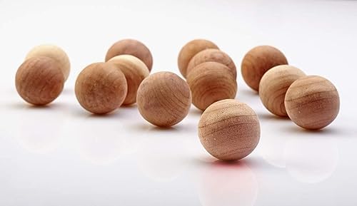 120 Pcs Red Cedar Balls with Satin Bags