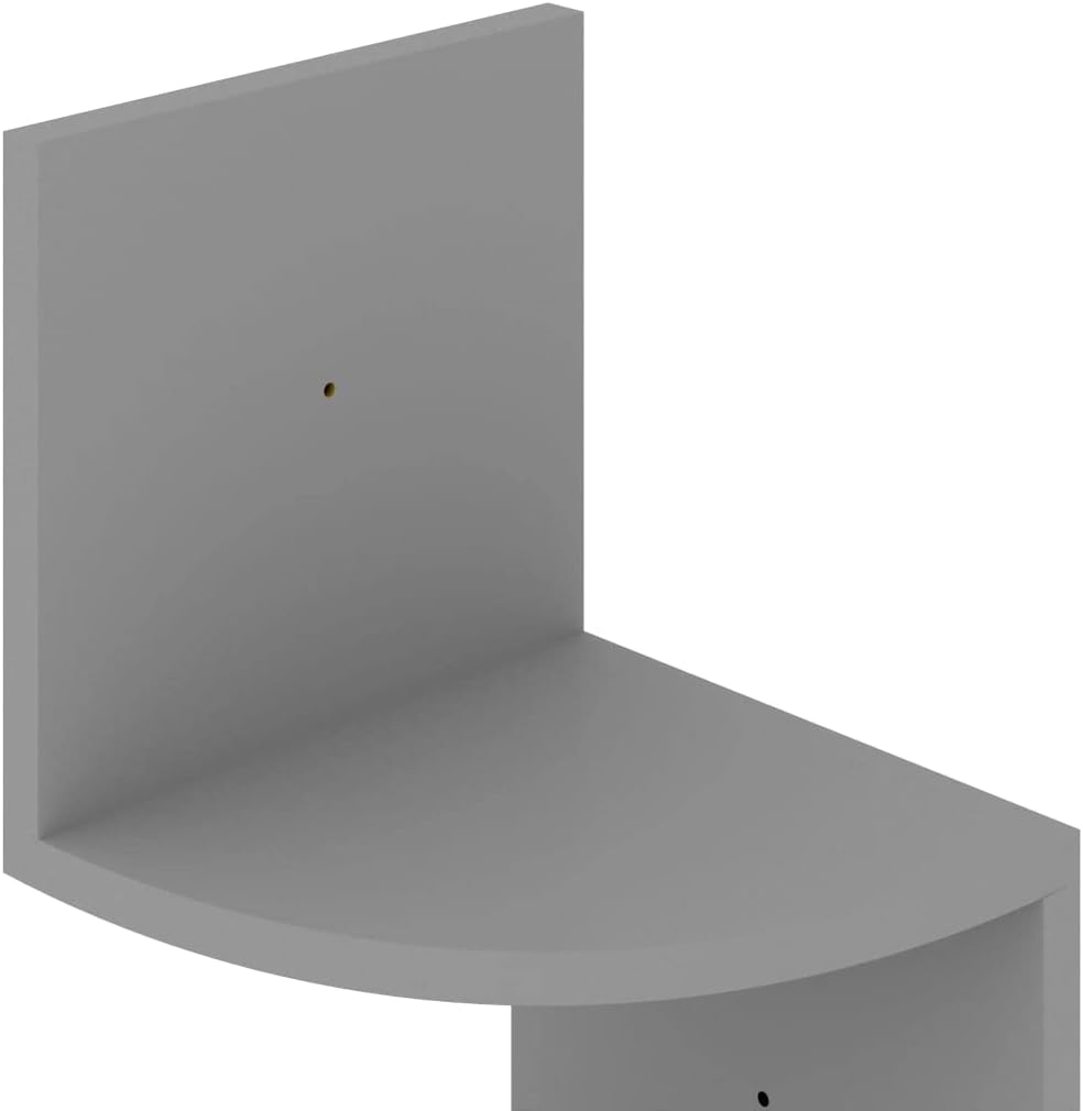 Floating Wall Corner Shelf - Gray Design