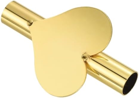 PATIKIL Wall Flower Vase Tube Gold Tone