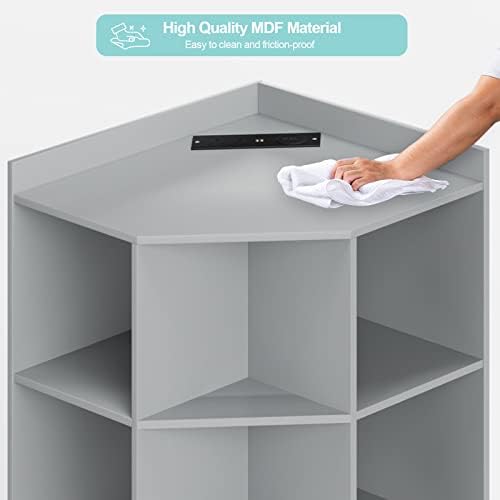 HedoAjim Corner Cabinet with USB and Outlets