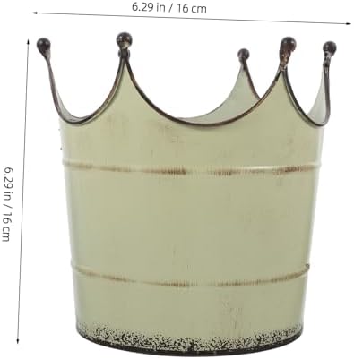 Retro Iron Flower Vase for Home Office Decor