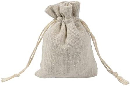 4pcs Cotton Drawstring Lavender Sachets Bags for Storage Tea Travel