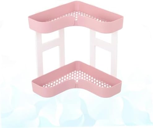 GLEAVI Corner Shelf Organizer 2-Tier Bathroom Storage Rack