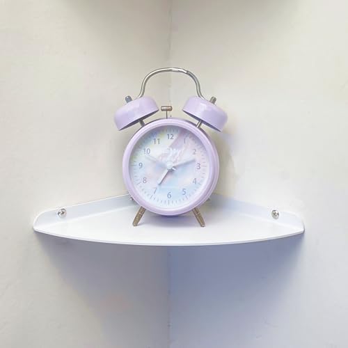 Durable Floating Corner Metal Shelf for Wall Storage