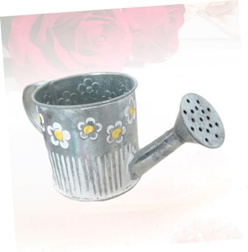 LIFKOME Rustic Tin Watering Can Flower Vase Decor