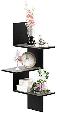 Furinno Rossi 3-Tier Rectangle Wall Shelves