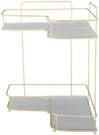 Corner Bathroom Organizer with Acrylic and Iron Construction