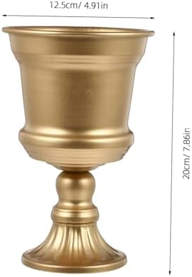VOSAREA Metal Flower Vase for Wedding and Home Decor