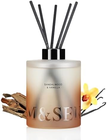 MSENSE Sandalwood Vanilla Reed Diffuser Set