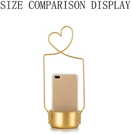 2 Pcs Gold Metal Flower Basket for Wedding Decorations