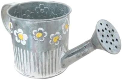 LIFKOME Rustic Tin Watering Can Flower Vase Decor