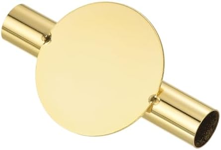 PATIKIL Wall Flower Vase Tube - Gold Tone Metal
