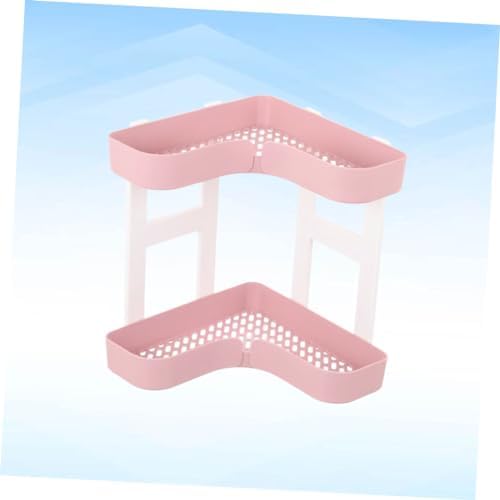 GLEAVI Corner Shelf Organizer 2-Tier Bathroom Storage Rack