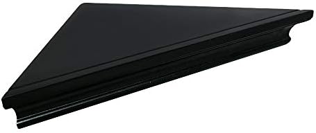 AHDECOR Black Floating Corner Shelves Set of 2