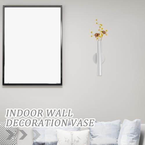 PRETYZOOM Wall Mounted Flower Vase Metal Holder for Decor