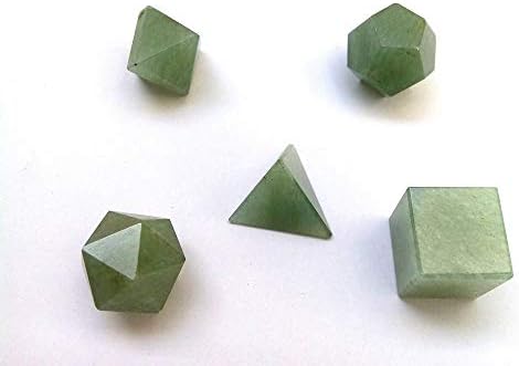 Wow A Green Aventurine Crystal Sacred Geometry Set 5 Stones