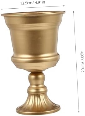 Metal Flower Vase for Tabletop and Home Decor