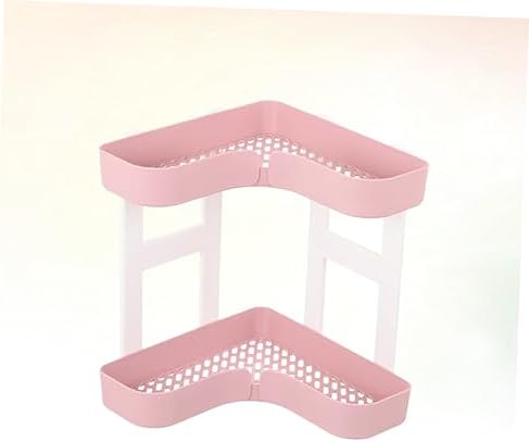 GLEAVI Corner Shelf Organizer 2-Tier Bathroom Storage Rack