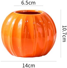 WAIT FLY Creative Pumpkin Ceramic Vase for Flowers