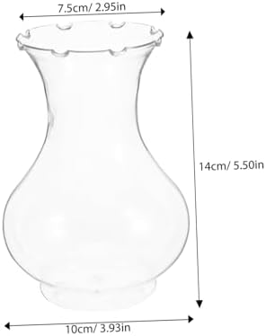 4pcs Clear Plastic Hydroponic Vases for Hyacinth Propagation