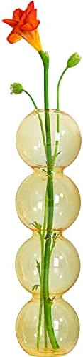 WAYUTO Clear Glass Bubble Vase Modern Home Decor