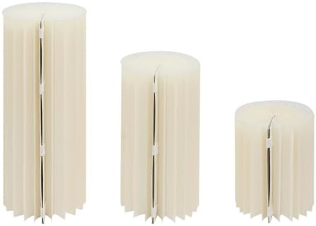 3pcs Foldable White Cardboard Flower Stand Wedding Centerpiece Display